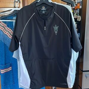X* Grain Men Sportswear ASU Devil Jersey Jacket half zip black White Size Medium